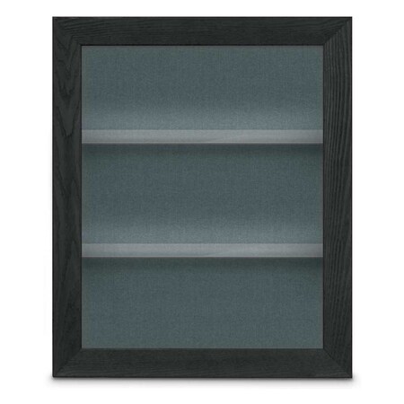 United Visual Products Outdoor Enclosed Combo Board, 42"x32", Gold Frame/Black & Surf UVCB4232ODG-BLACK-SURF